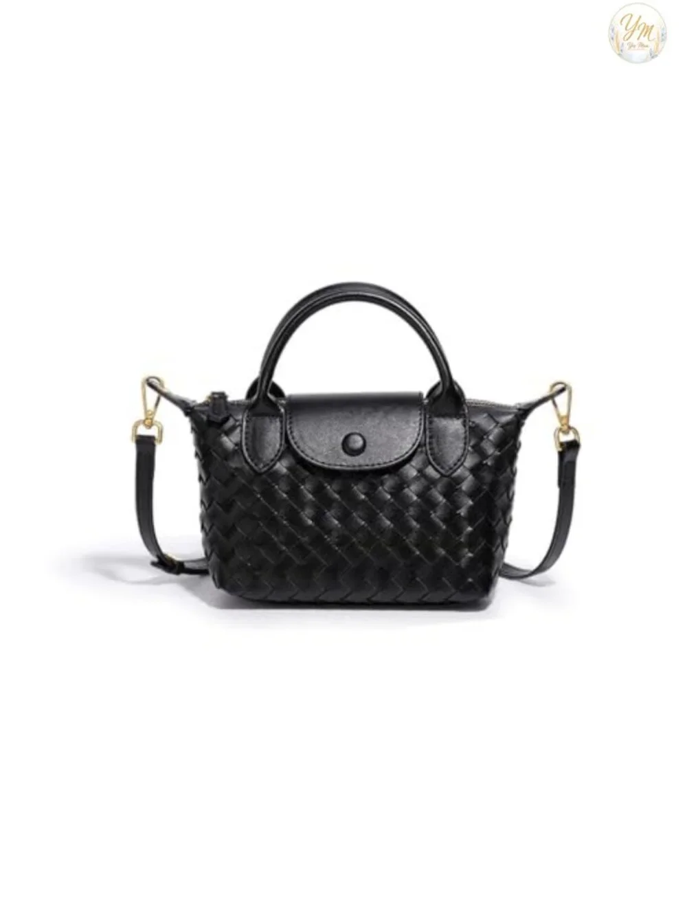 Braided Faux Leather Women's Satchel Handbag Crossbody Shoulder Bag